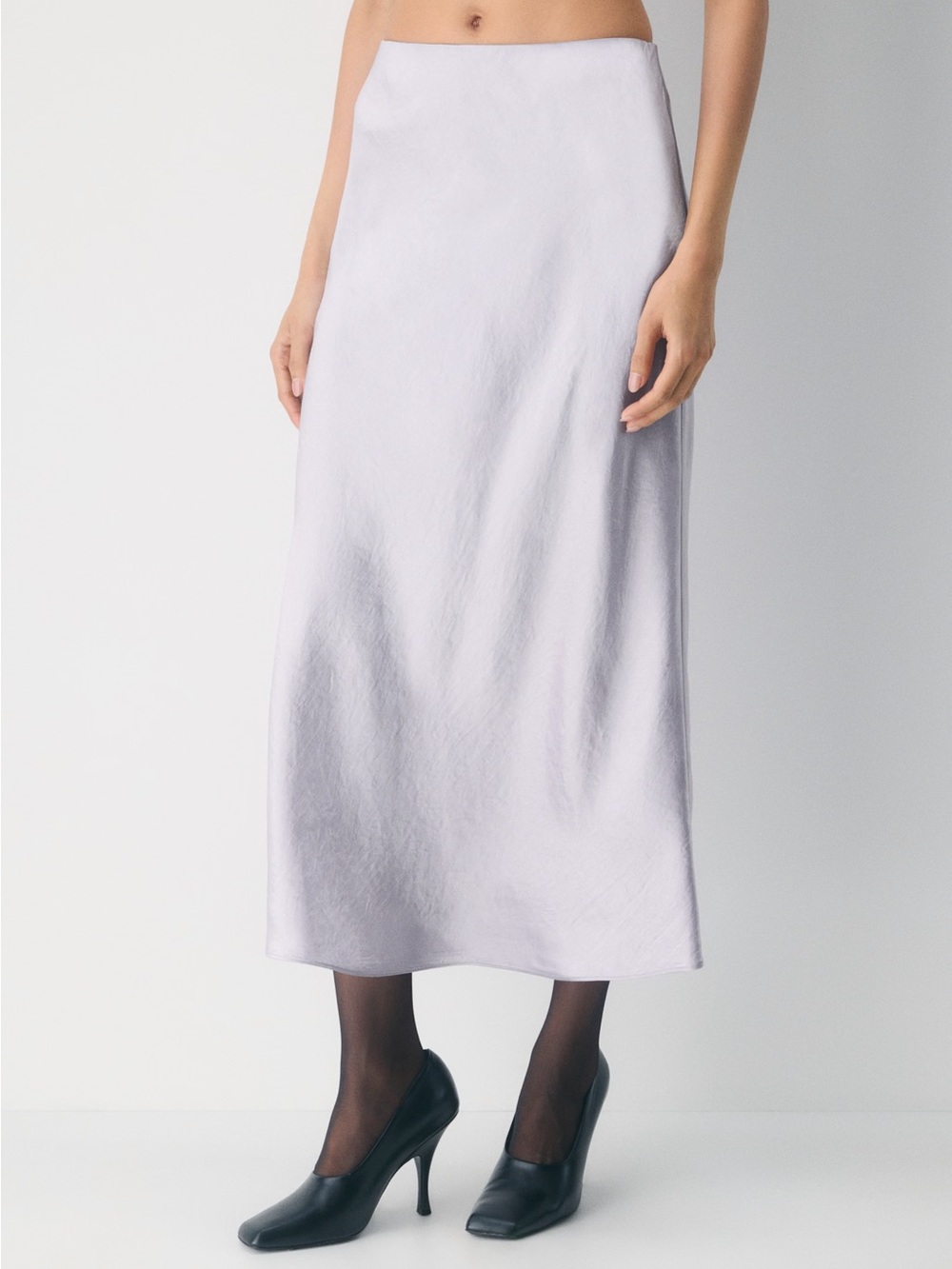 Aritzia Babaton Lilac Slip Maxi Skirt